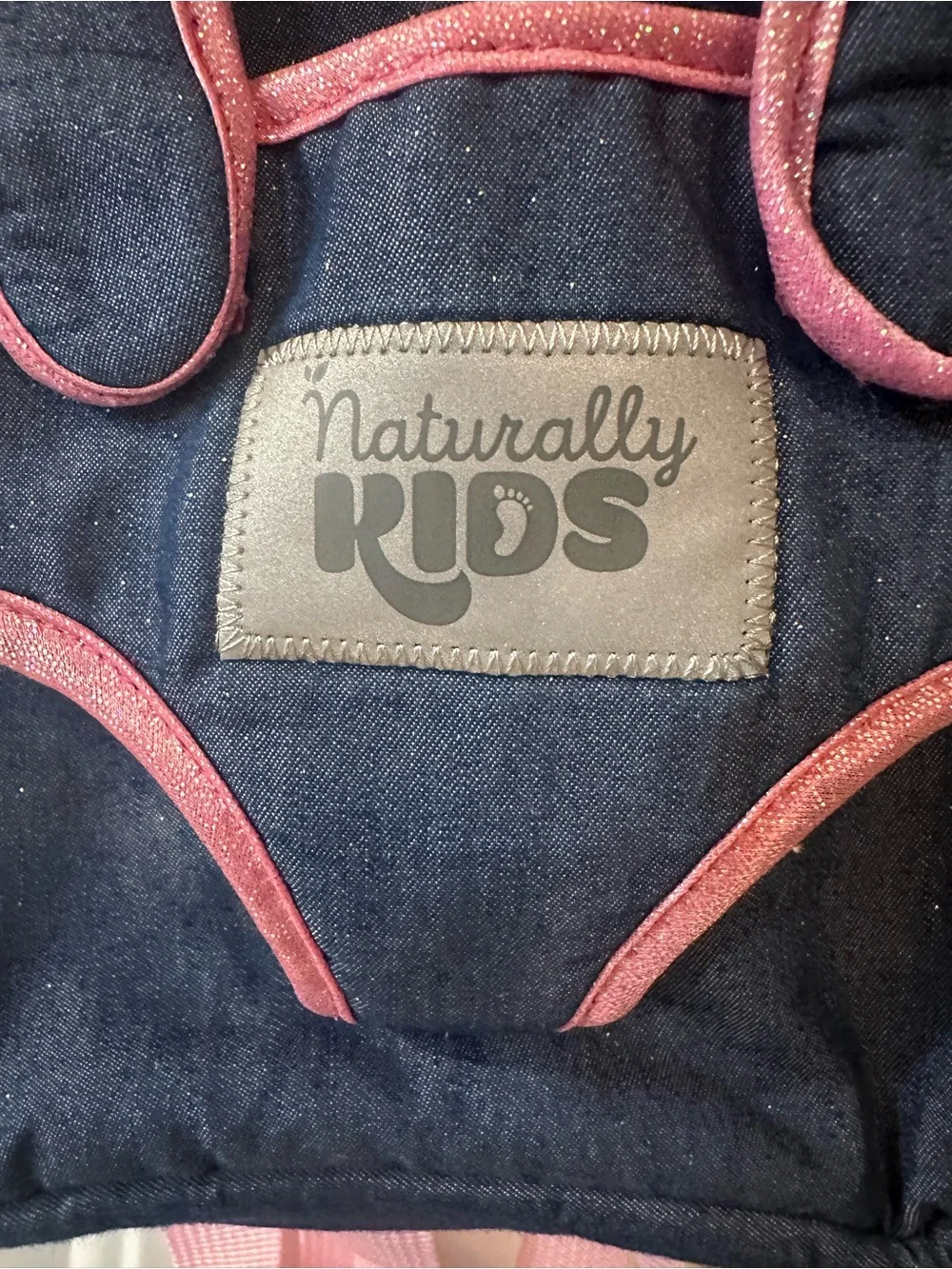 Navy and Pink Toddler Backpack
